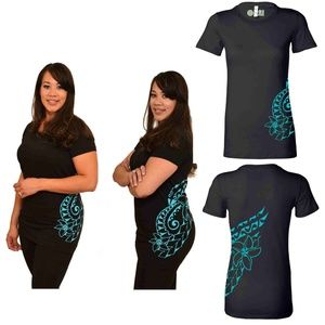 Double Plumeria Hawaiian Tattoo Design T Shirt